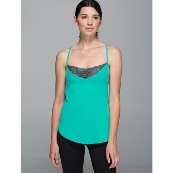 Lululemon Roll Out Bali Breeze Gator Green Jazzy Tank Size 4 - Picture 7 of 8